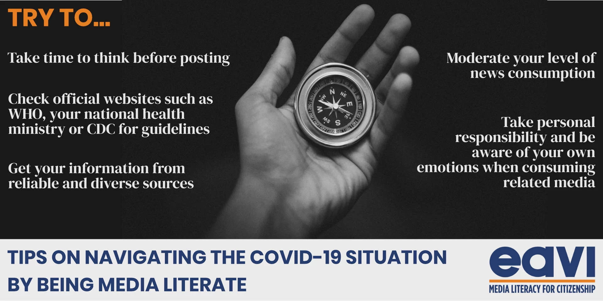 Tips on navigating the Covid19 Situation EAVI Try to