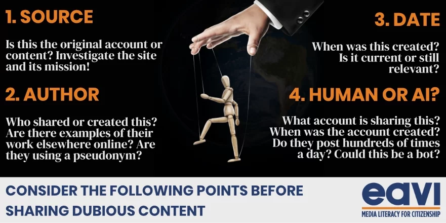 Consider before sharing dubious Text1